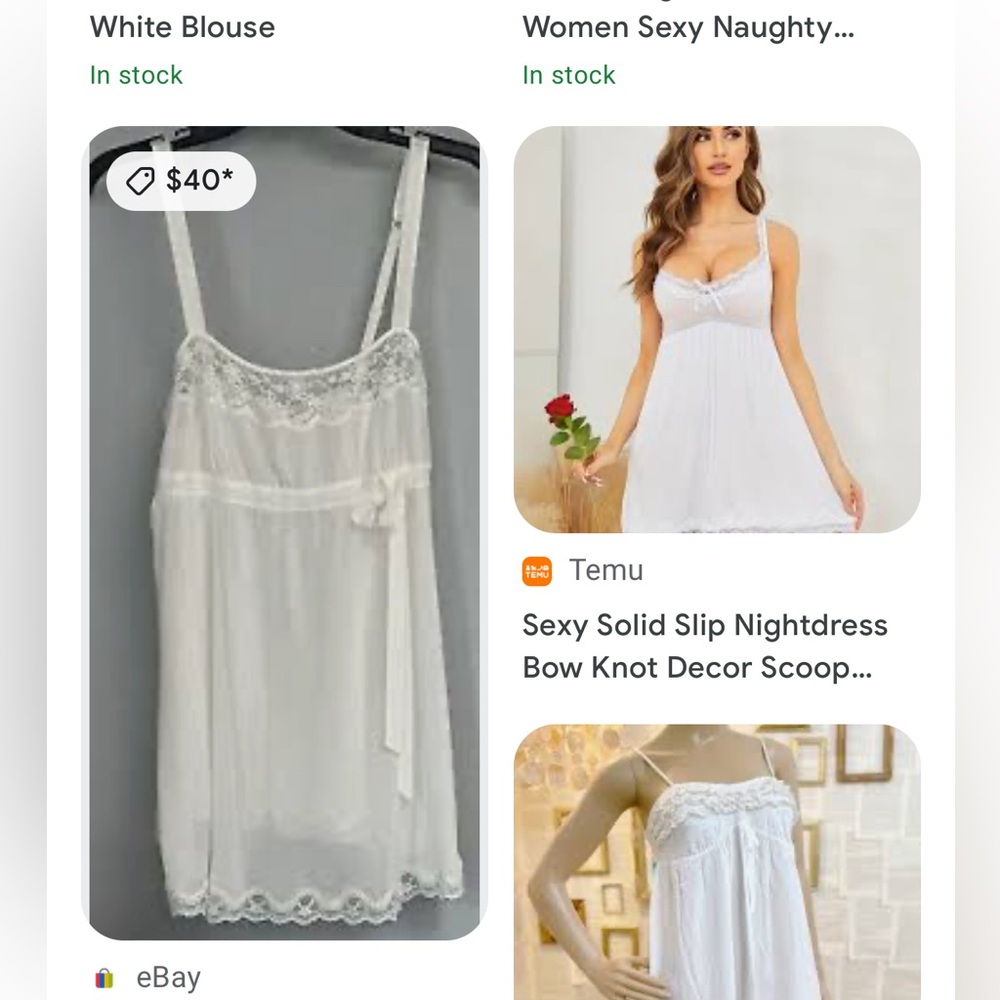 Vintage Victoria’s Secret bridal Chemise